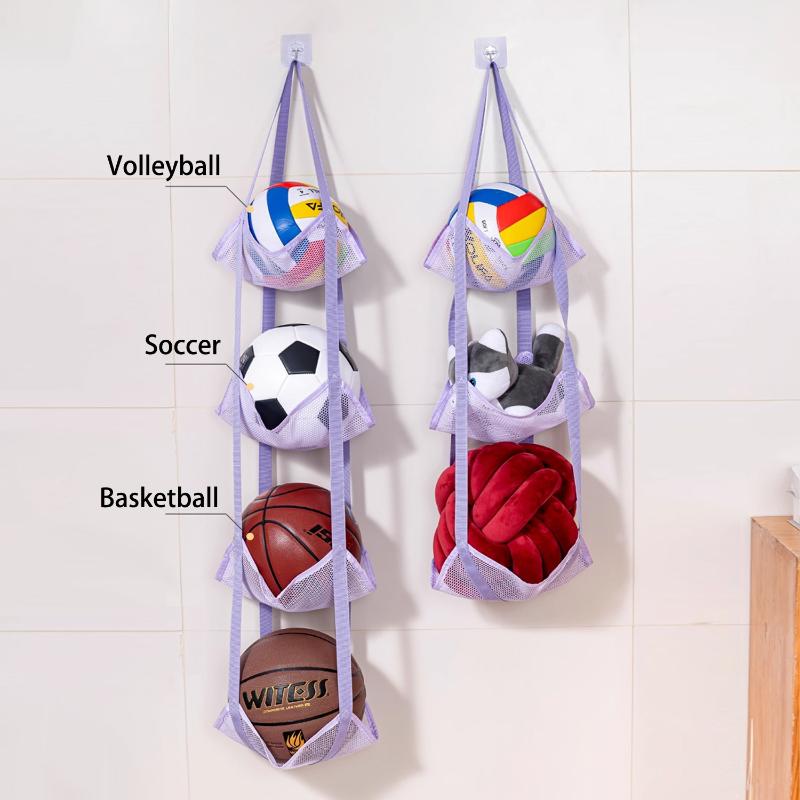 Sports Equipment Garage Organizer - Yeni Duvara Monte Edilen Top Saklama