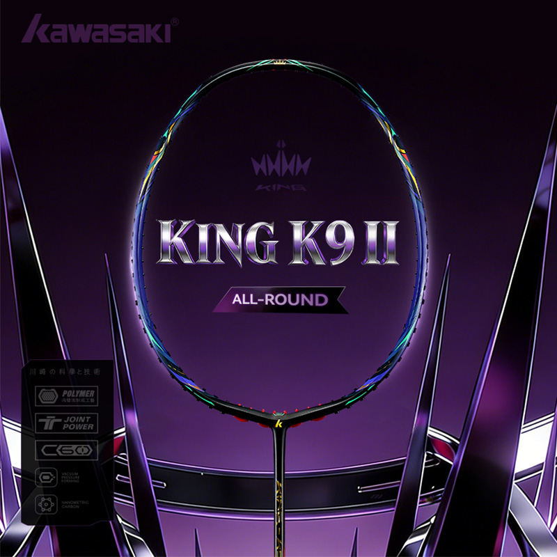 Badminton Racket Carbon - Kawasaki KING K9 4U Badminton Raketi