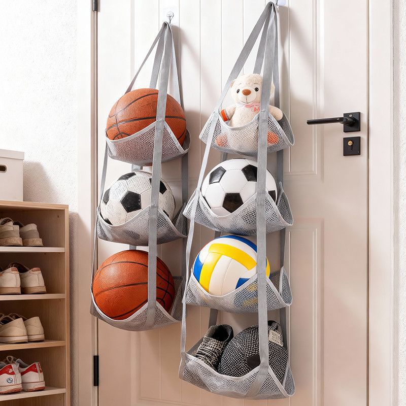 Sports Equipment Garage Organizer - Duvara Monte Top Saklama Askılı Çantası