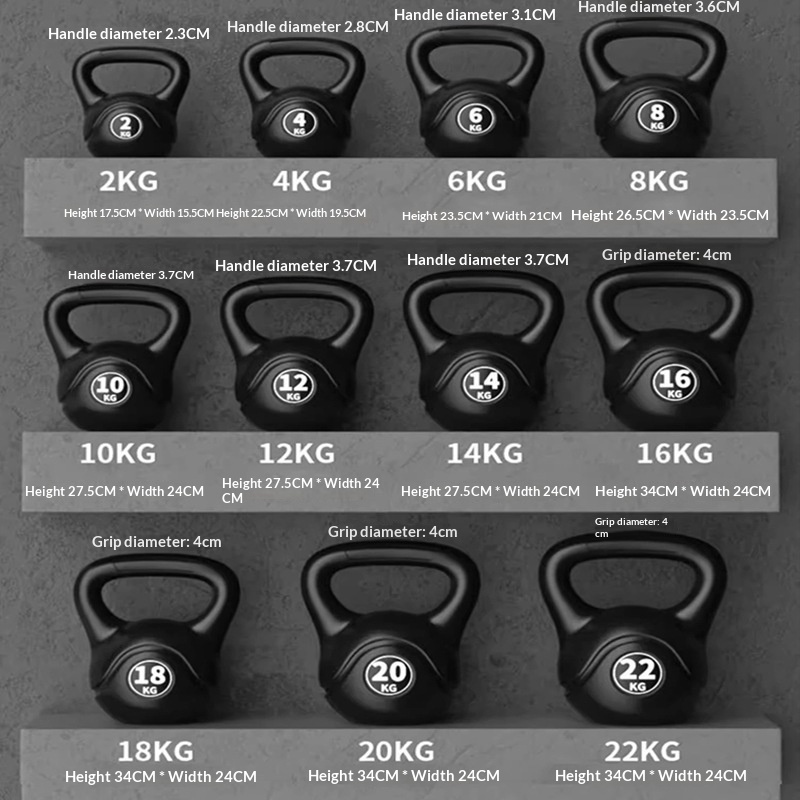 Sports Equipment Warehouse - 2026 Fitness Ayarlanabilir 8kg Kettlebell Ergonomik