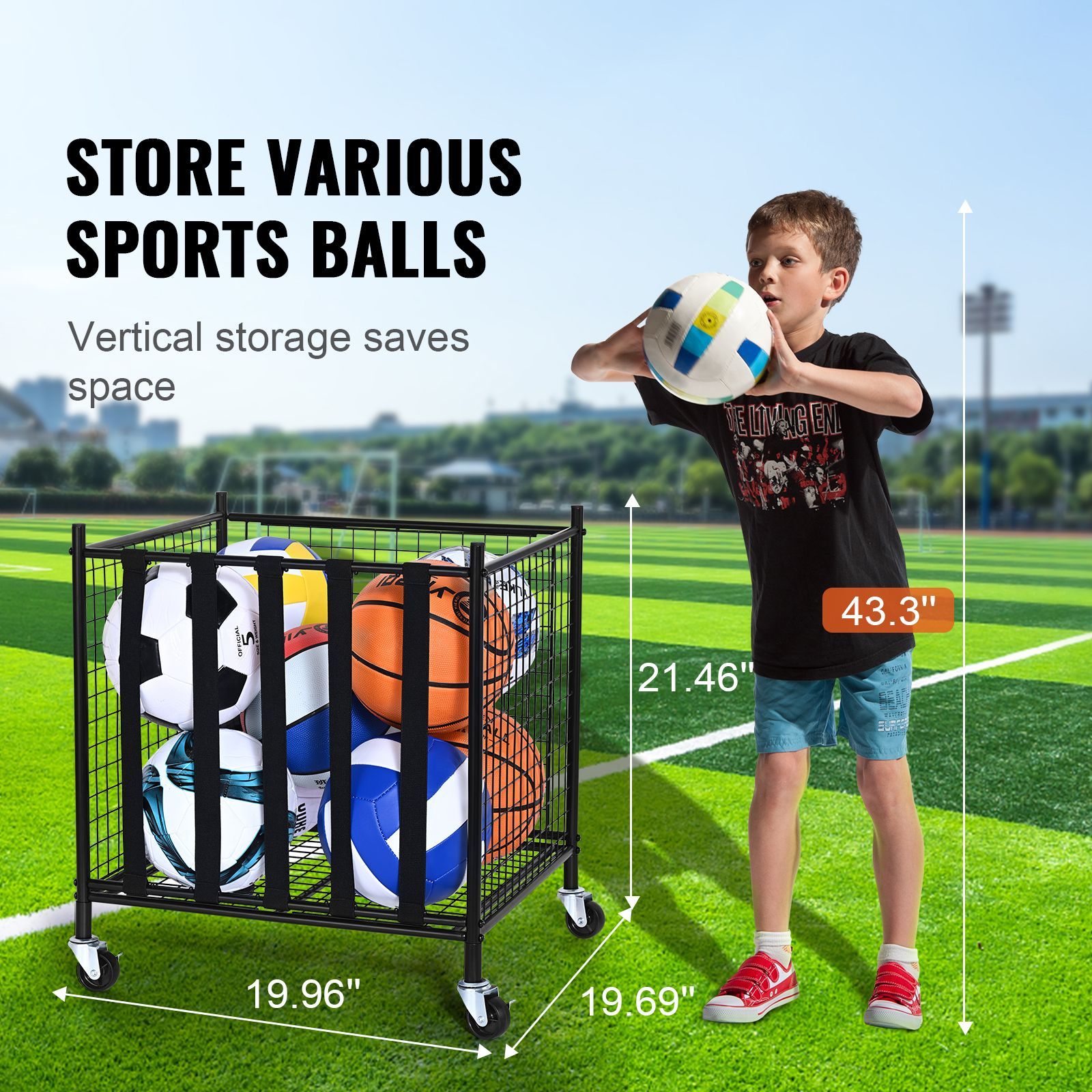 Tekerlekli Spor Topu Saklama A - Sports Equipment Garage Organizer incelemesi ve fiyatı