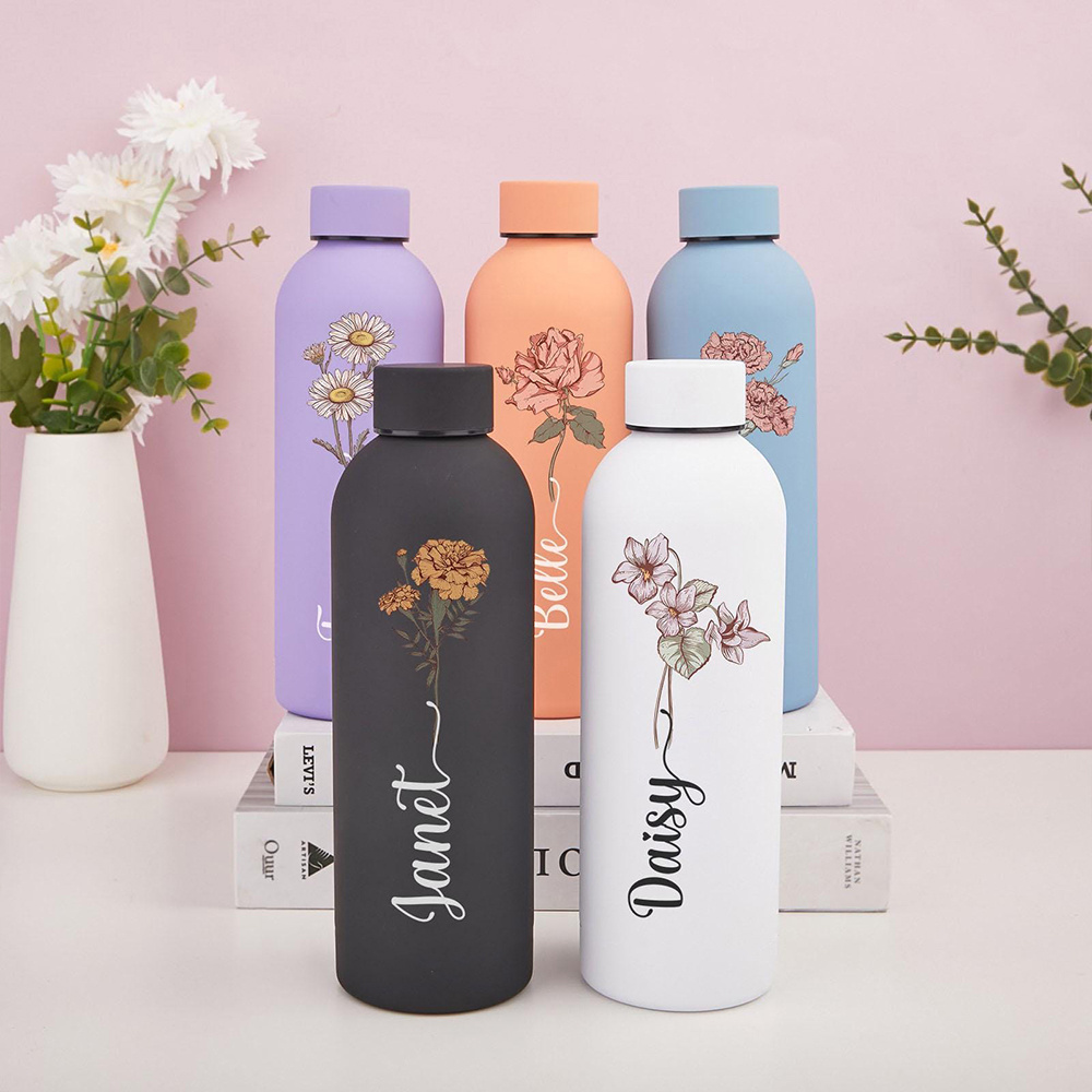 Kişiselleştirilmiş Çiçek Desen - Sports Water Bottle Insulated incelemesi ve fiyatı