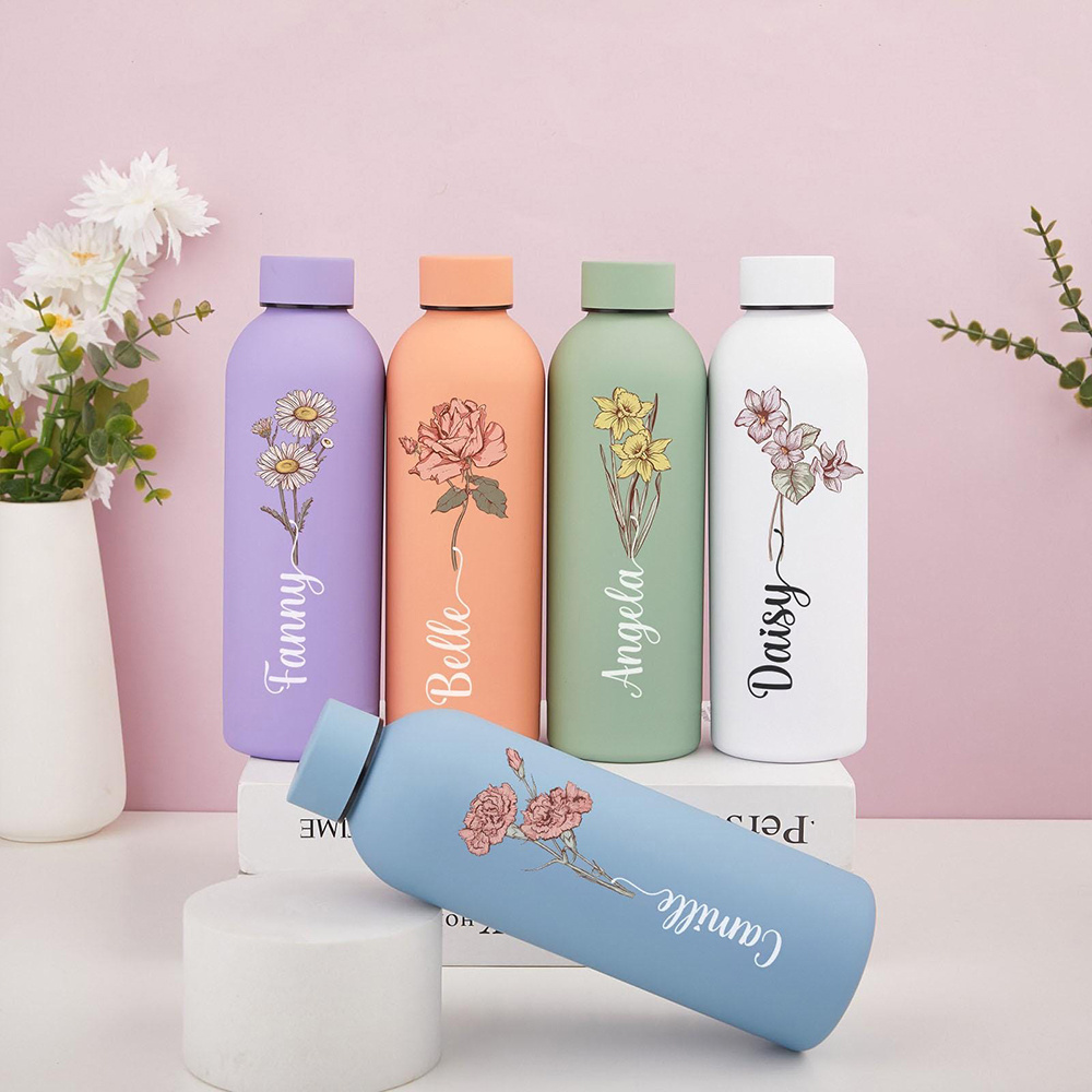 Kişiselleştirilmiş Çiçek Desen - Sports Water Bottle Insulated incelemesi ve fiyatı