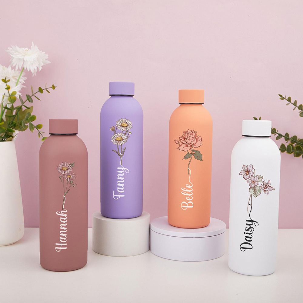 Kişiselleştirilmiş Çiçek Desen - Sports Water Bottle Insulated incelemesi ve fiyatı