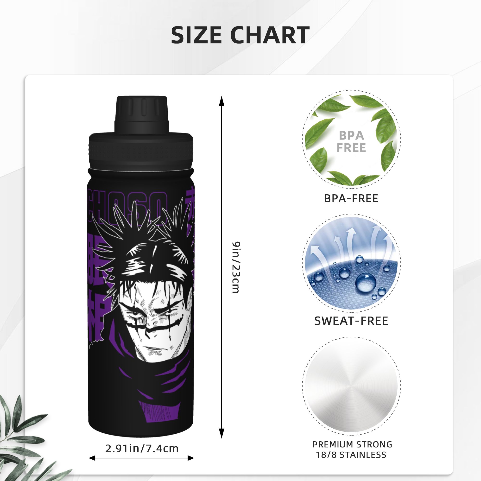 Choso Jujutsu Kaisen Anime 18O - Sports Water Bottle Insulated incelemesi ve fiyatı