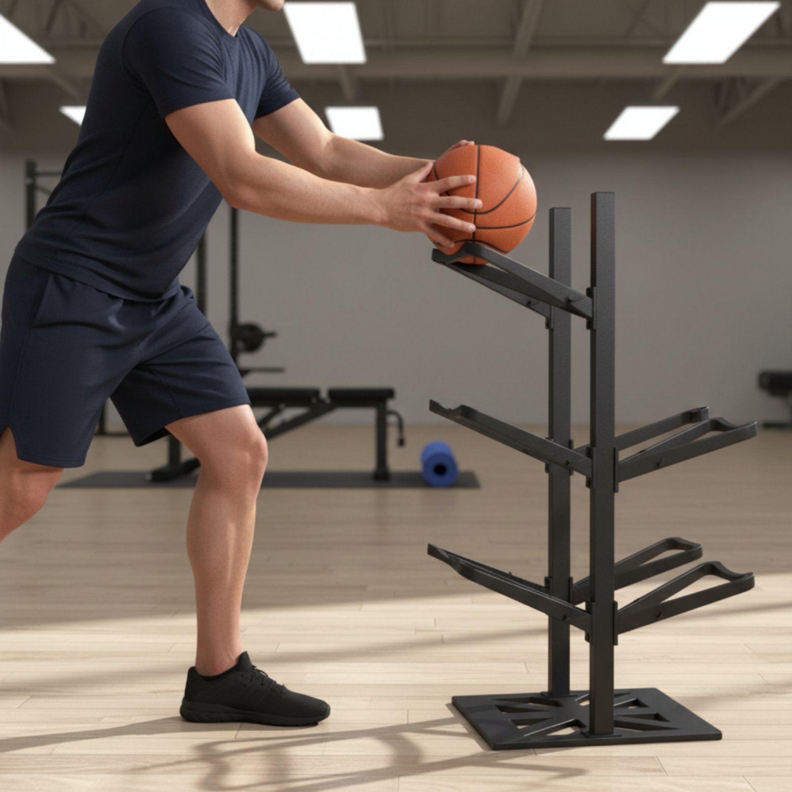 Basketbol Rafı Yerden Tasarruf - Sports Equipment Garage Organizer incelemesi ve fiyatı