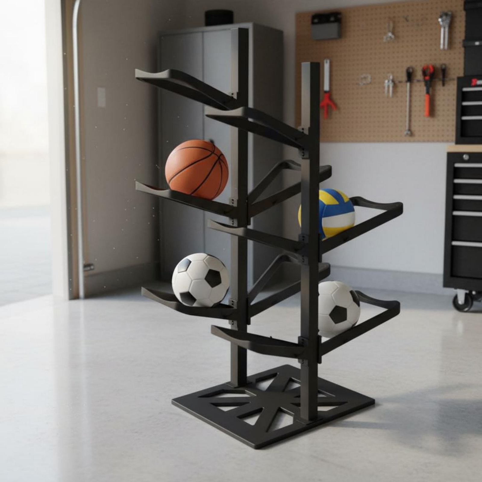 Basketbol Rafı Yerden Tasarruf - Sports Equipment Garage Organizer incelemesi ve fiyatı