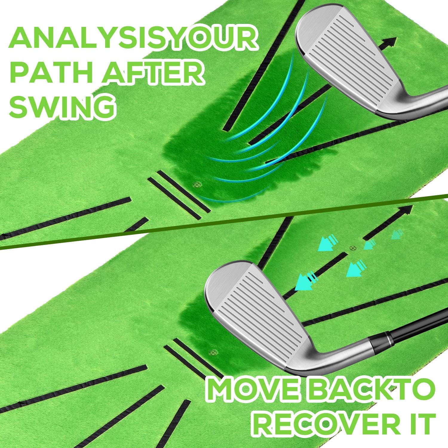 Golf eğitim Mat salıncak parça - Golf Putting Mat incelemesi ve fiyatı