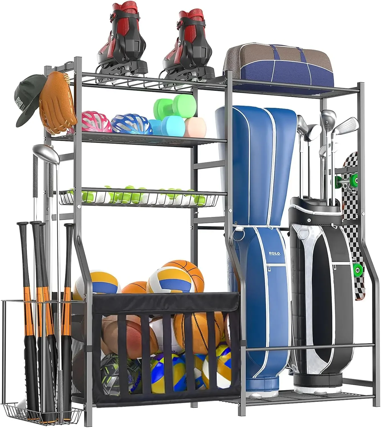 Ağır Hizmet Tipi Garaj Spor Ek - Sports Equipment Garage Organizer incelemesi ve fiyatı