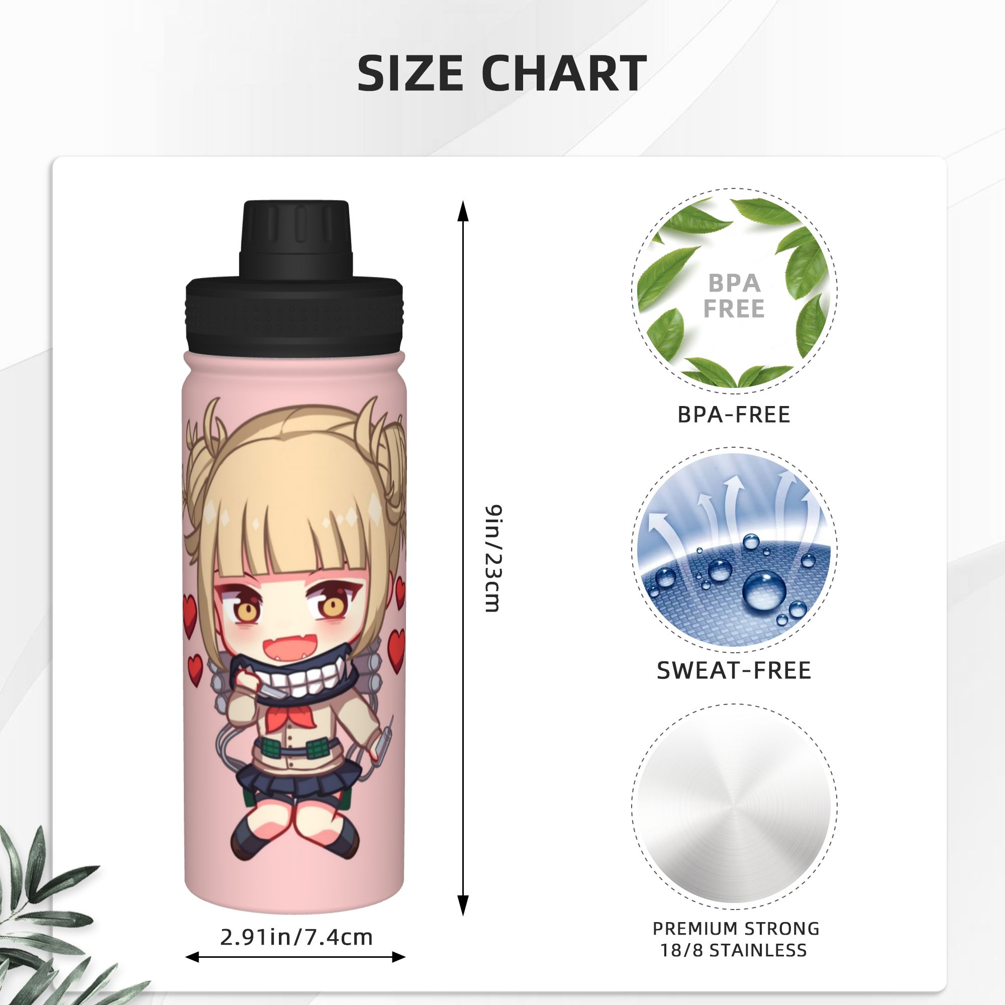 Toga My Hero Academia 18OZ Spo - Sports Water Bottle Insulated incelemesi ve fiyatı