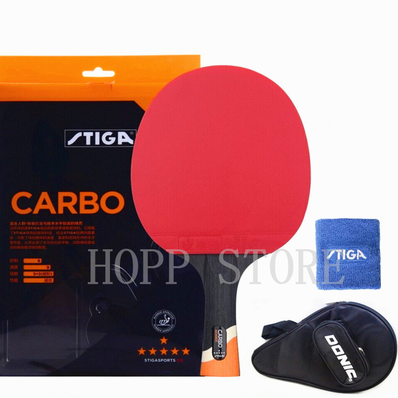 STIGA 6 yıldız raket saldırgan - Badminton Racket Carbon incelemesi ve fiyatı